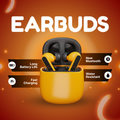 ORANGE EARBUDS